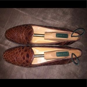 Cole Haan genuine real alligator loafers